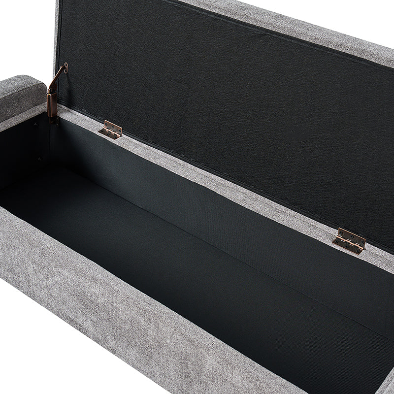 Flora Modern Upholstered Flip Top Storage Bench