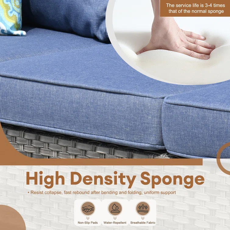 Hop 5 - Person Outdoor Seating Group with Cushions