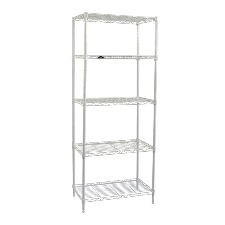24'' W Metal Height -Adjustable Shelving Unit with Wheels