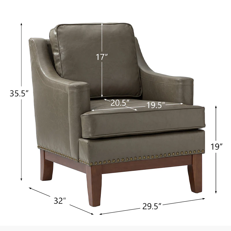 Christoph Vegan Leather Armchair