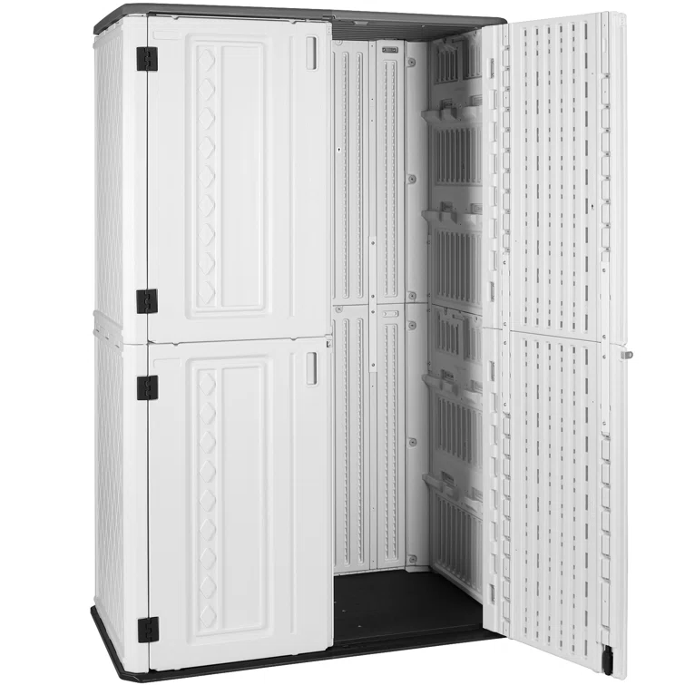4 ft. W x 2 ft. D Metal Resin Vertical Tool Shed