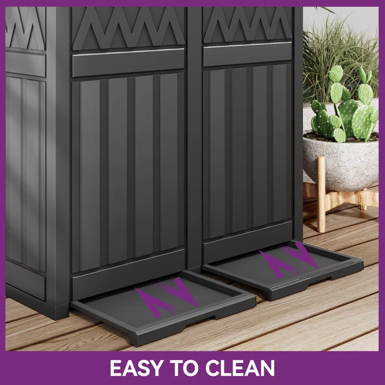 Balconera 30.7'' W 61 Gallons Water Resistant Resin Deck Box