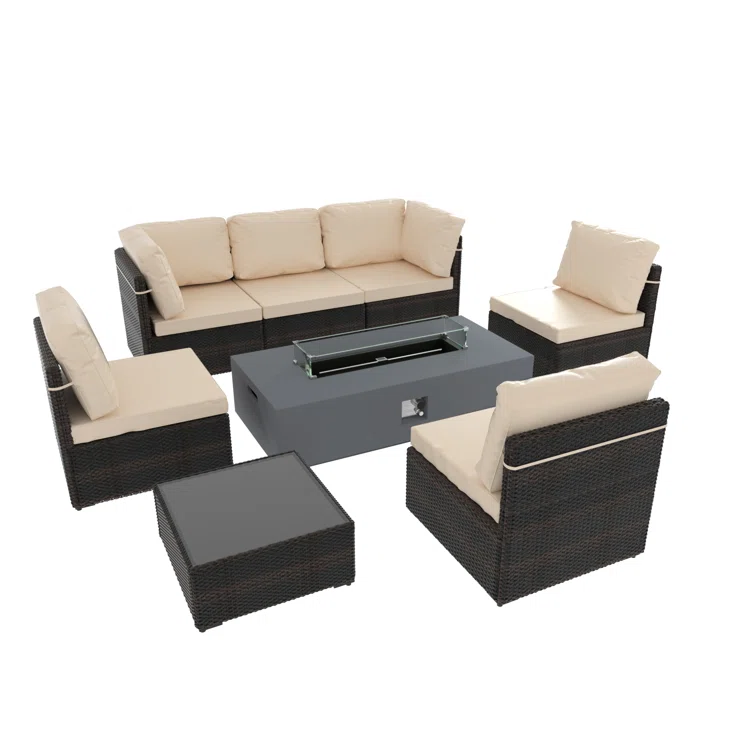 6 - Person Outdoor Seating Group with Cushions