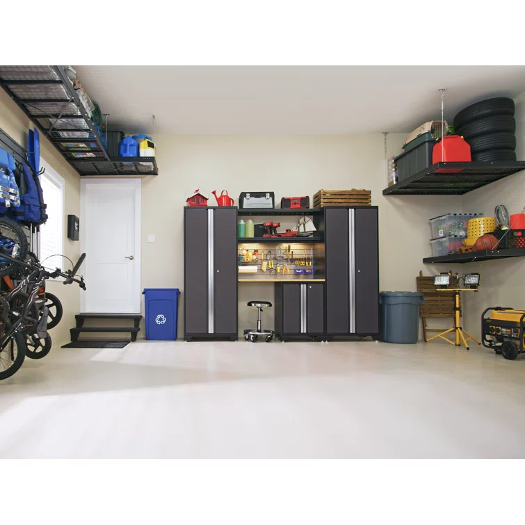 Bold Series 14 Pieces 76.75" H x 216" W x 18" D Garage Storage Cabinet Set