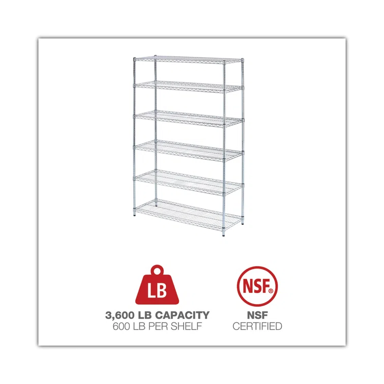 48'' W Steel Shelving Unit
