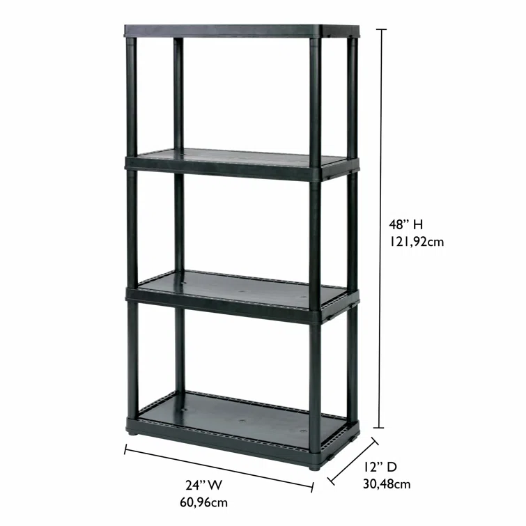4-Tier Shelf Light Duty Indoor Garage Storage Shelving Unit