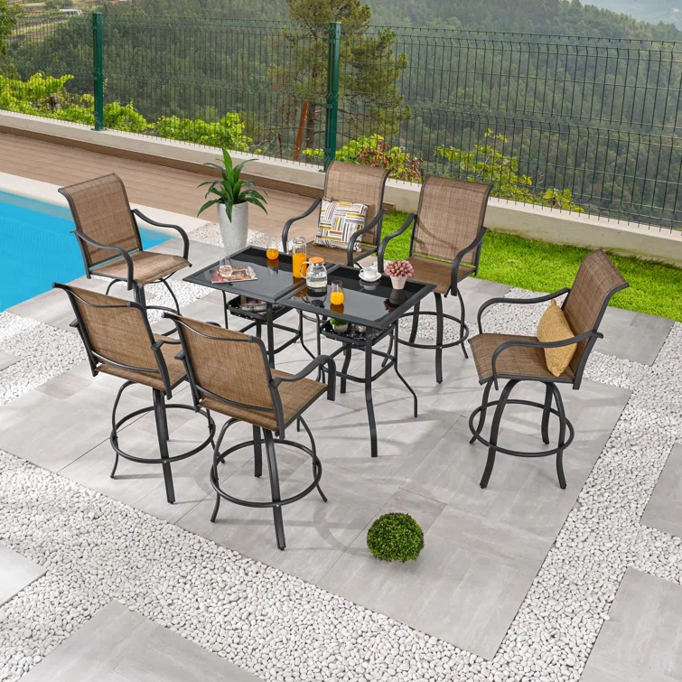 Motto 6 - Person High Seating Bistro Dining Set