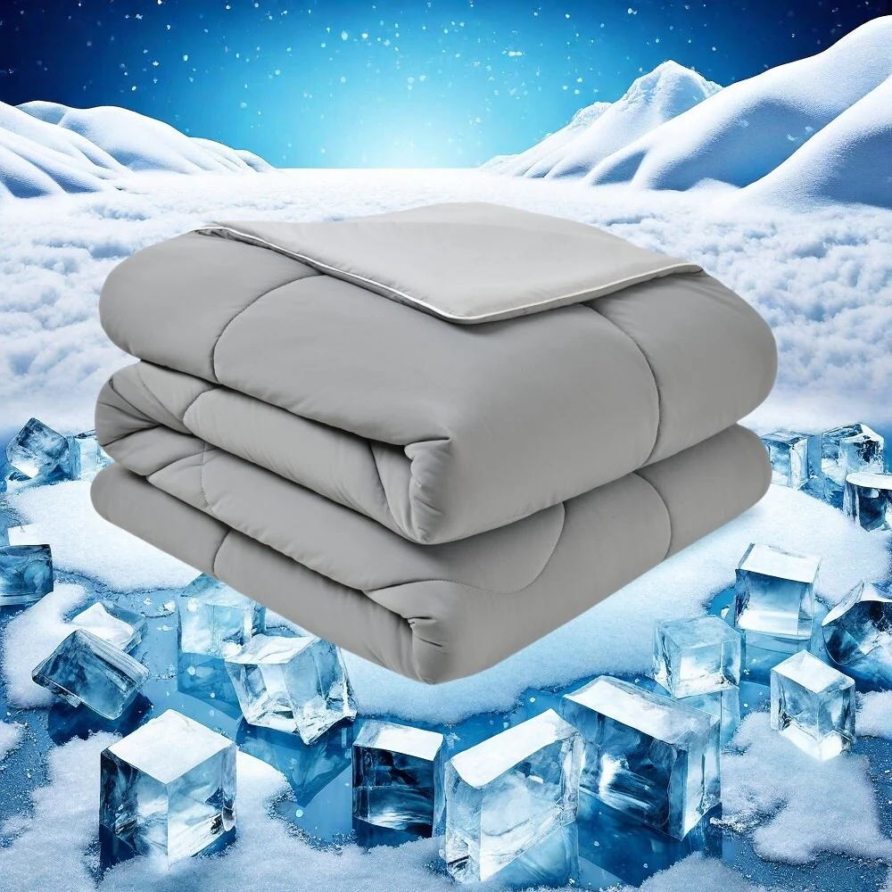 Double-Sided Cooling Comforter for Hot Sleepers