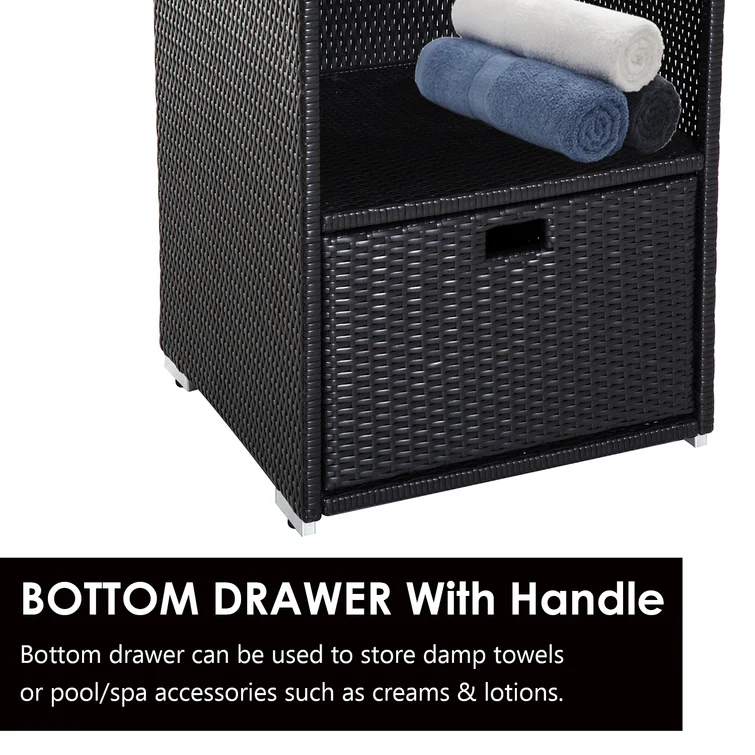 Aliyana 65 Gallon Wicker Towel Valet