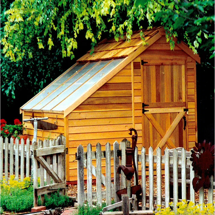 Sunhouse 8ft W x 12ft D Western Red Cedar Wood Storage Shed