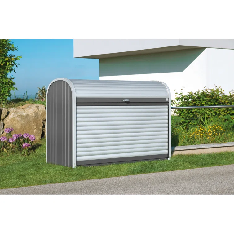Biohort StoreMax 6 ft. W x 3 ft. D Metal Horizontal Bike Shed