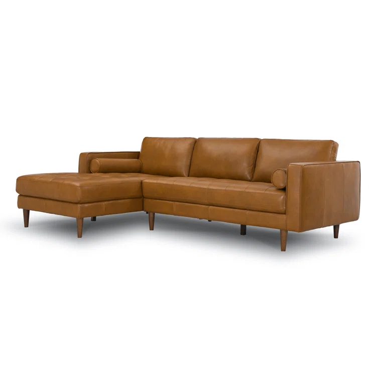 Tellson 2 - Piece Leather Sectional