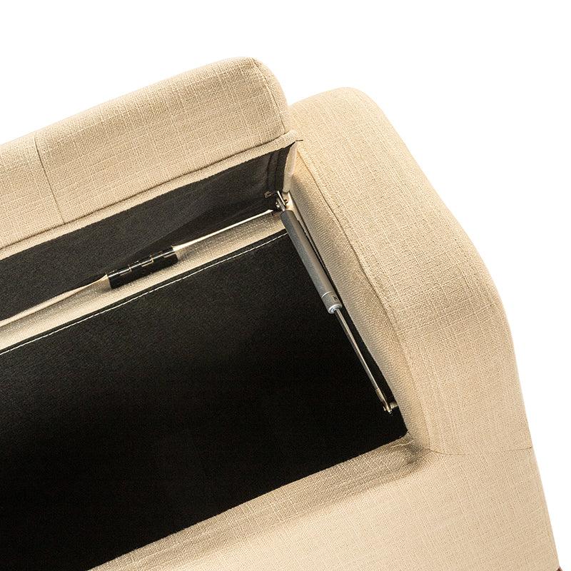 Clover Upholstered Flip Top Storage Bench