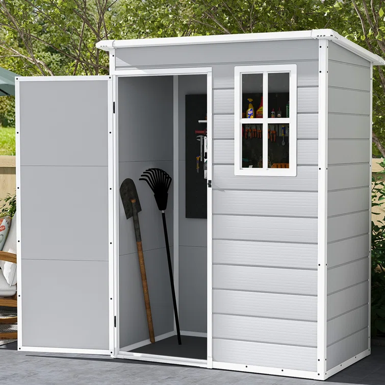 5 ft. W x 3 ft. D Plastic Storage Shed