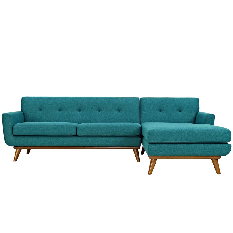 Engage Mid Century Modern Tufted Sectional