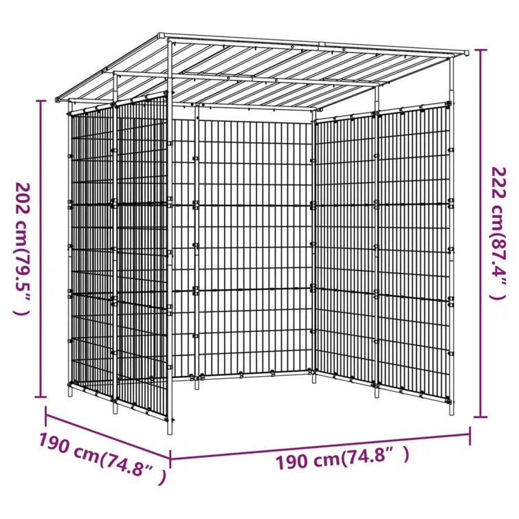 VidaXL Bicycle Shed 74.8