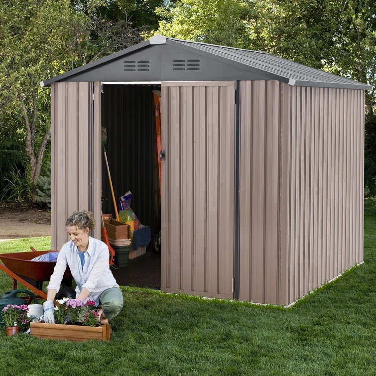 7 Ft. W X 7 Ft. D Metal Storage Shed