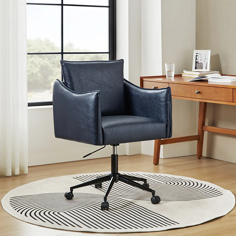 Fabius Mid-Century Modern Height-Adjustable Swivel Office Chair