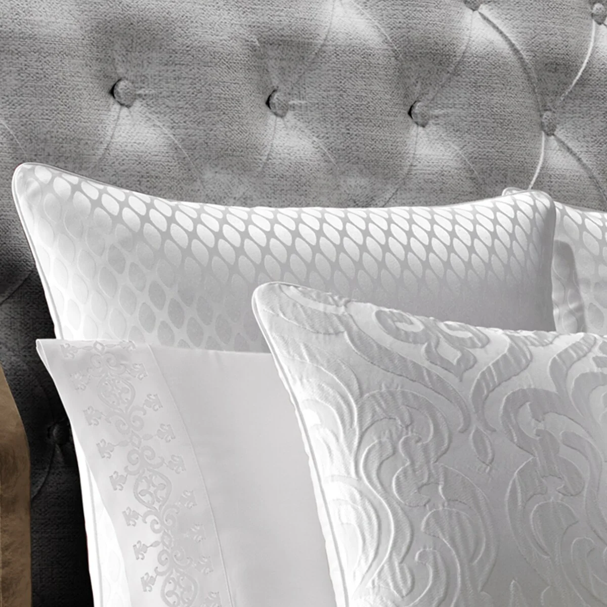 J. Queen New York Astoria White Euro Sham