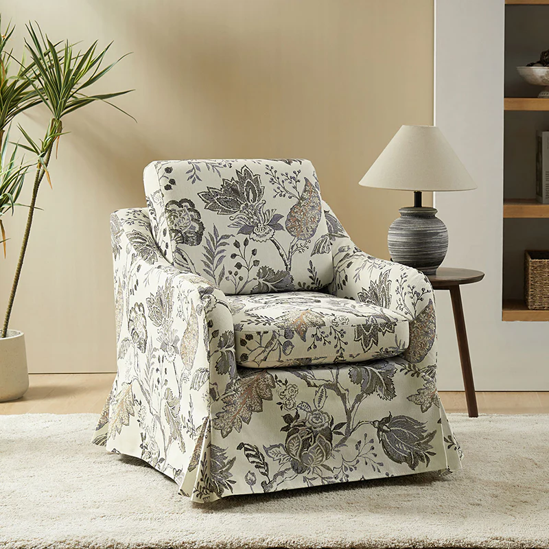 Bertram Claas 360 Degree Swivel Chair With Slipcover