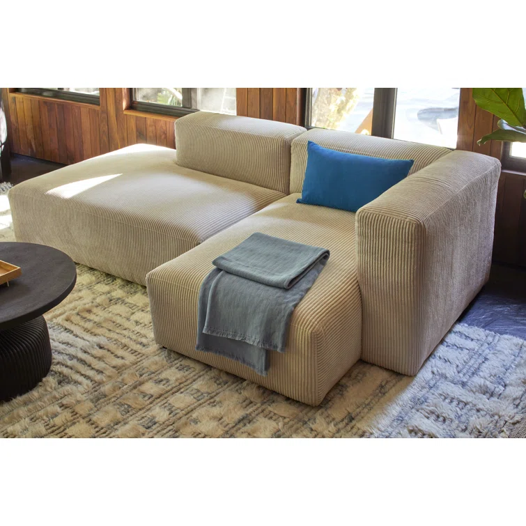 Winnie 2 - Piece Corduroy Sectional