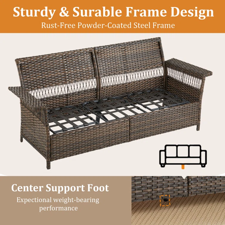 Sherinda 5 - Person Outdoor Seating Group with Cushions