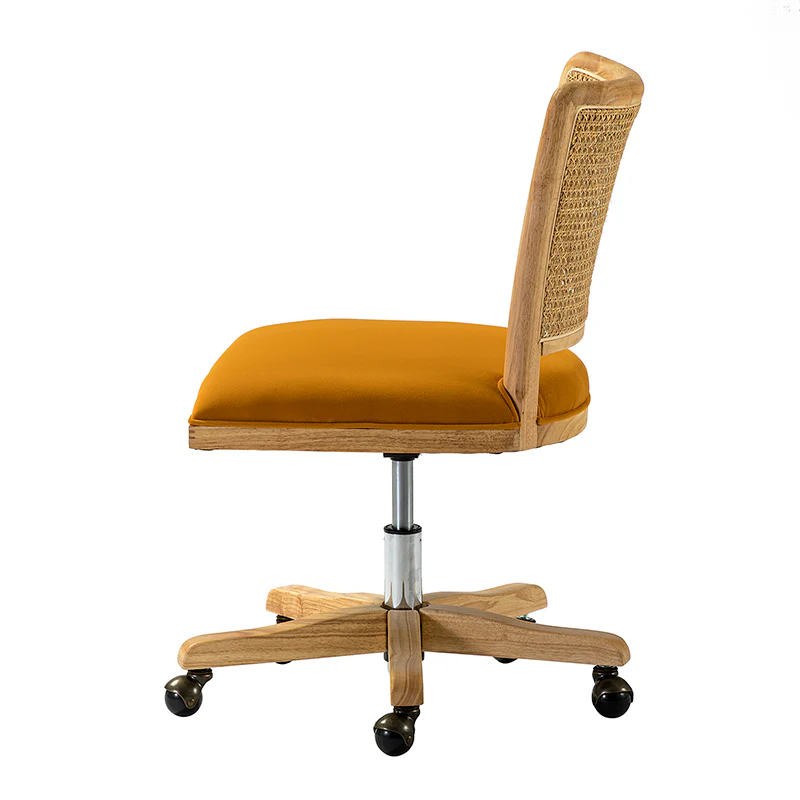 Blanca Cane Task Vanity Table Chair