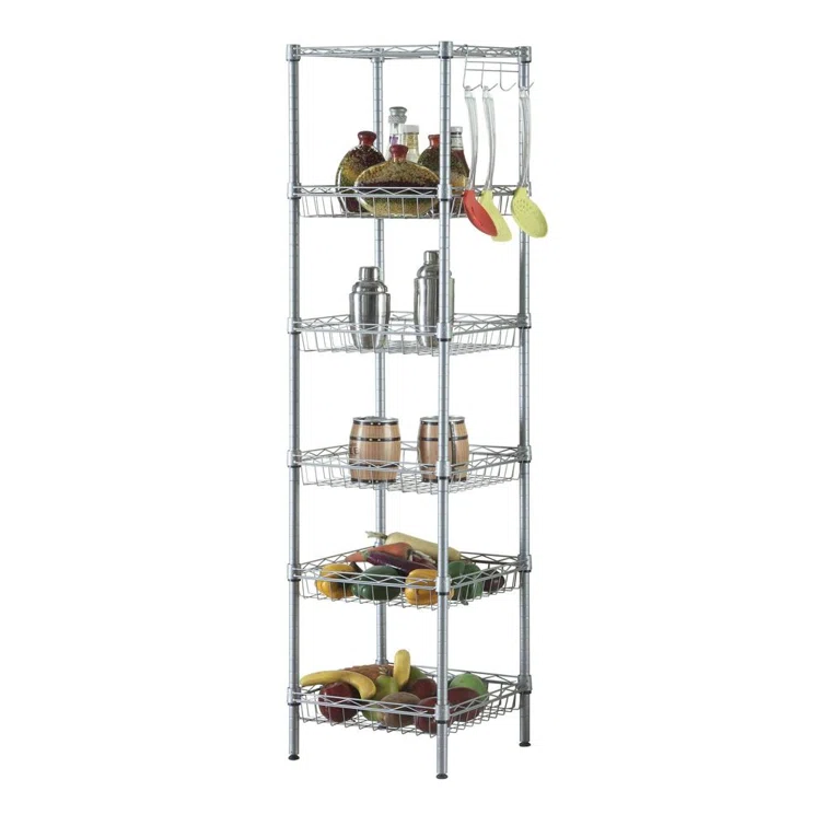Alverson 13.39'' W Metal Shelving Unit