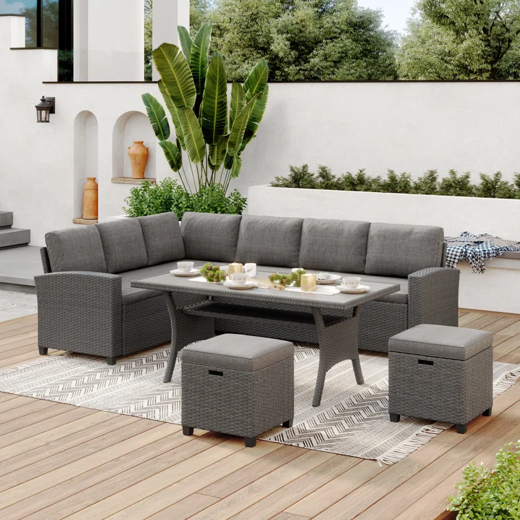Jett 6 - Person Outdoor Seating Group with Cushions