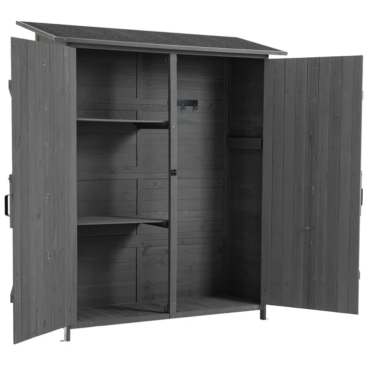5 ft. W x 2 ft. D Wood Lean-to Tool Shed