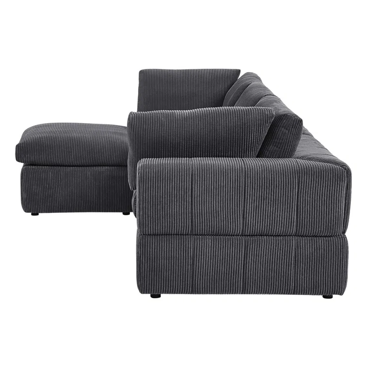 Atianna 4 - Piece Corduroy Sectional