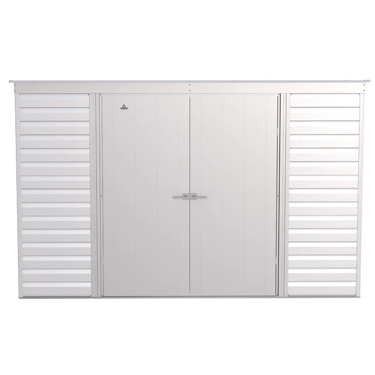 10 ft. W x 4 ft. D Steel Horizontal Storage Shed