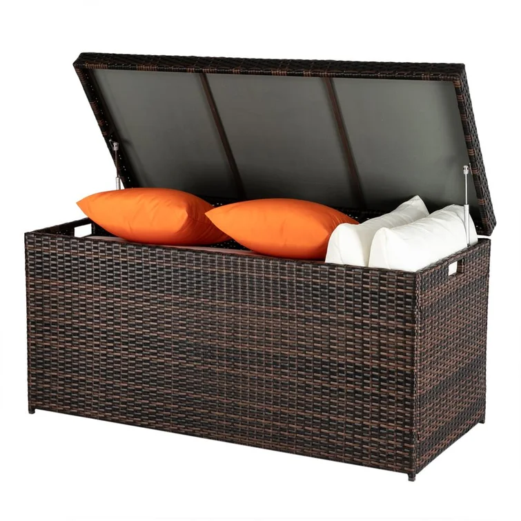 Rebuyhome 51'' W 135 Gallons Water Resistant Deck Box