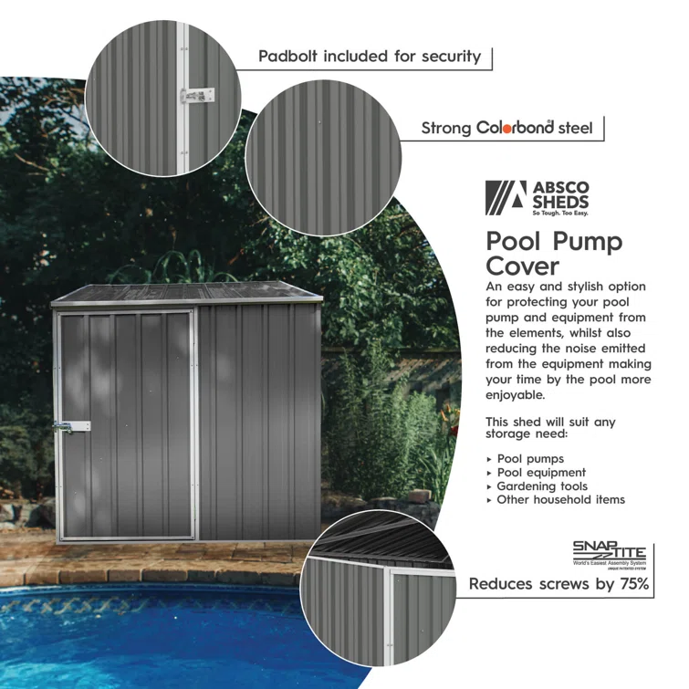 Utility 5 ft. W x 5 ft. D Metal Storage Shed