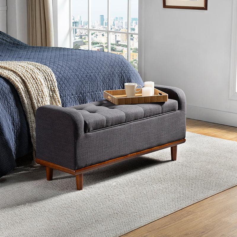 Clover Upholstered Flip Top Storage Bench