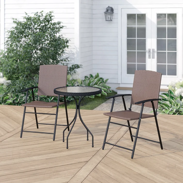 Bertfriede 2 - Person Round Outdoor Dining Set