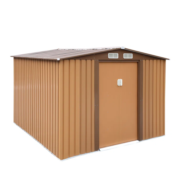 8 ft. W x 8 ft. D Metal Storage Shed