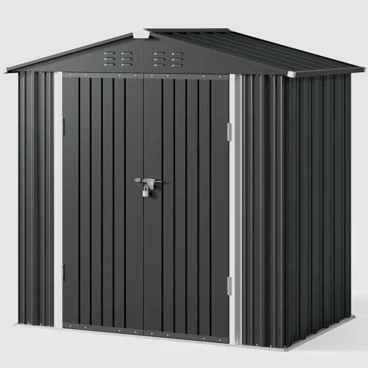 Lockable 6 ft. W x 4 ft. D Metal Storage Shed