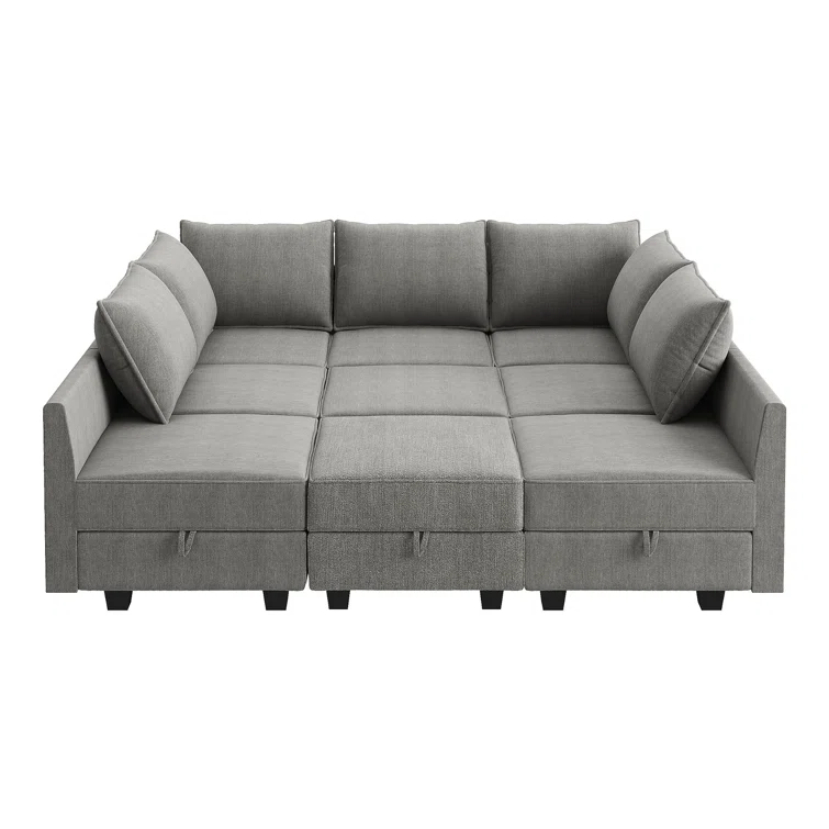 Larchmere Modular Sectional Sofa U Shaped Sofa Couch With Storage Ottoman