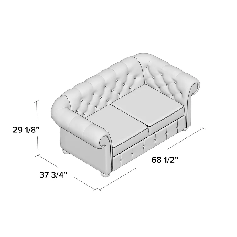 Huskins 68.4'' Upholstered Loveseat