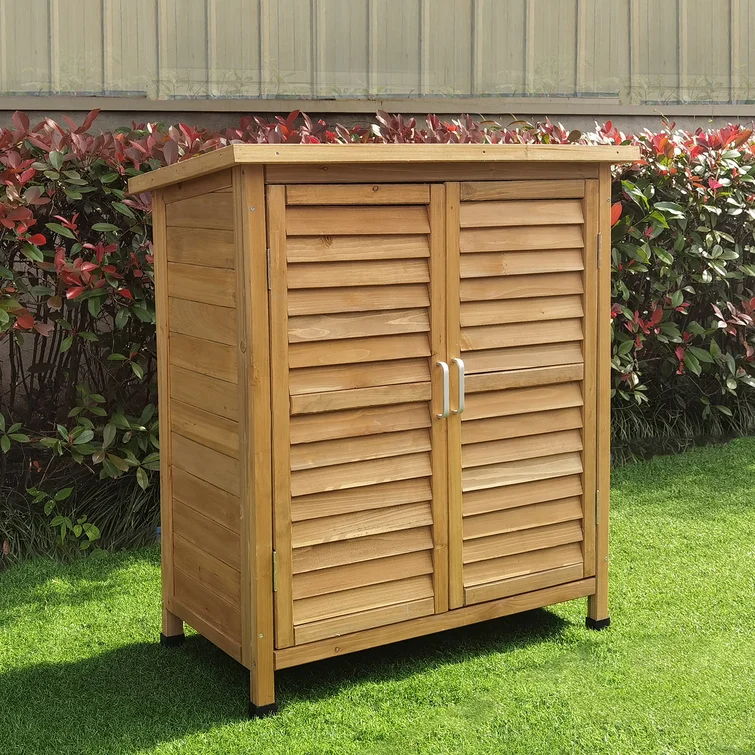 3 ft. W x 2 ft. D Solid Wood Vertical Storage Shed