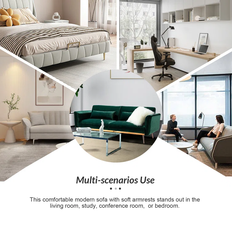 Maxwell 83'' Velvet Sofa