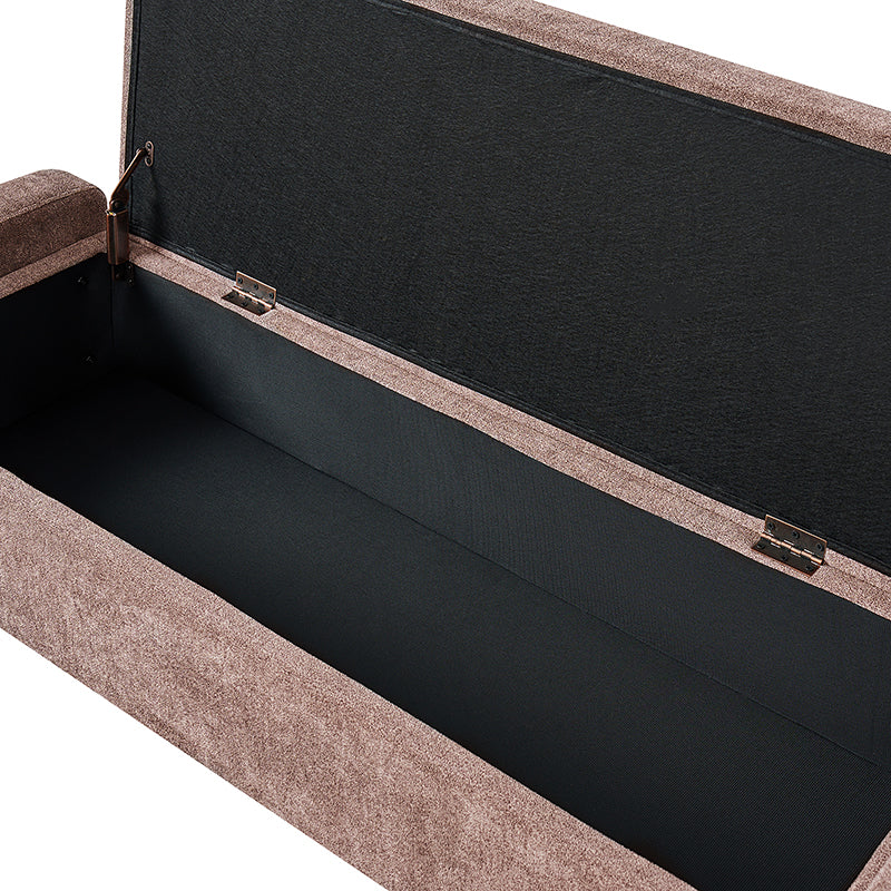 Flora Modern Upholstered Flip Top Storage Bench
