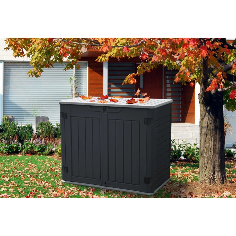 4.25 ft. W x 2.4 ft. D Resin Horizontal Storage Shed