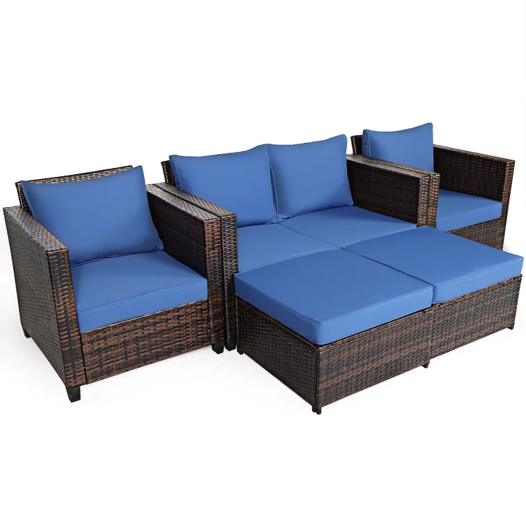 6 - Person Outdoor Seating Group with Cushions