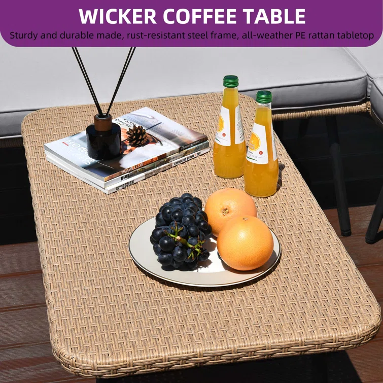 Walsh 5 - Person Outdoor Seating Group with Cushions