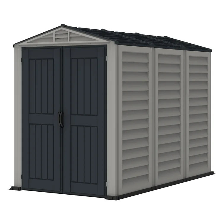 Yardmate Plus 5 ft. 7 in. W x 8 ft. D Plastic Traditional Storage Shed