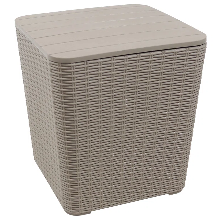 Ebern Designs 15.25'' W 11.5 Gallons Water Resistant Deck Box