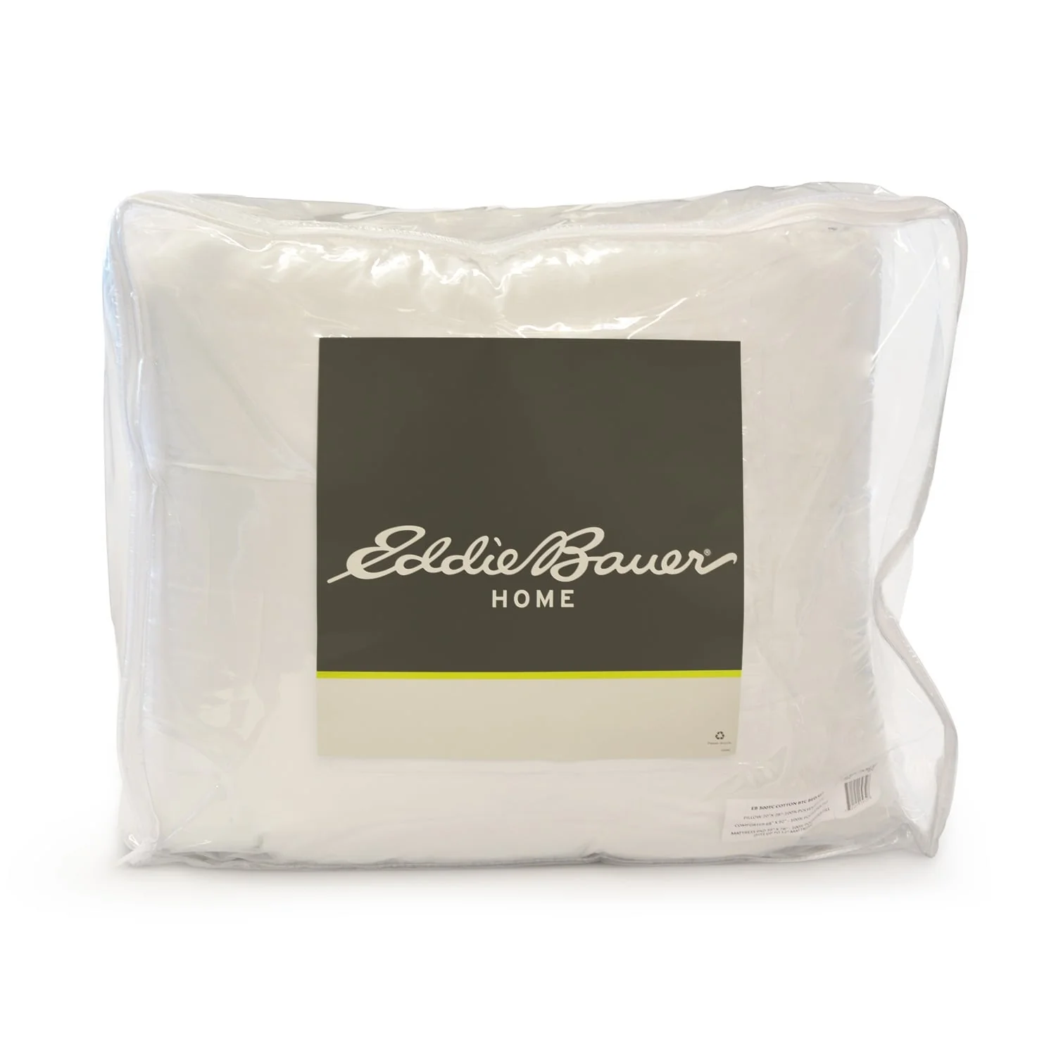 Eddie Bauer Oversized White Down Bafflebox Comforter
