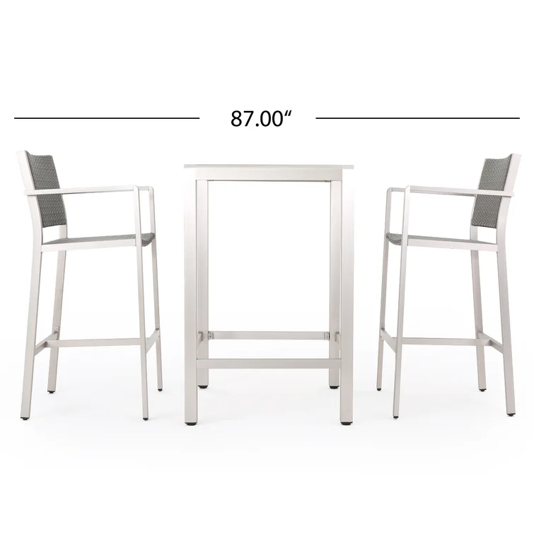 Caggiano 2 - Person Square Outdoor Dining Set